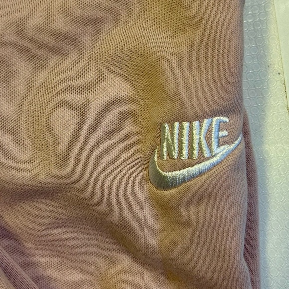 Nike Women’s Fleece Joggers Size XL (16-18) Rose and White Sweatpants - Picture 8 of 9